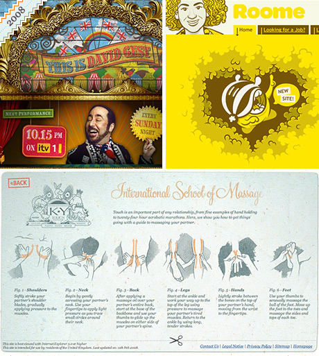 examples of my web design work