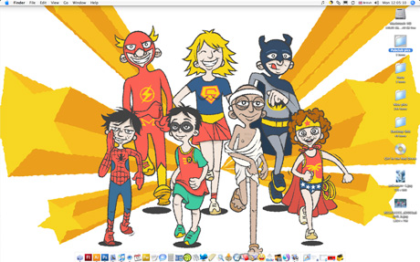 Cartoon superhero's - Weekly Desktop Part 20