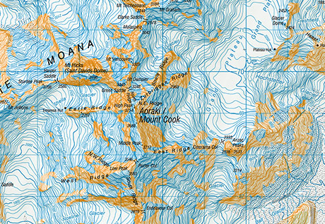 Mt. Cook Map