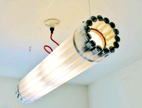 Recycled Fluorescent Tube Light