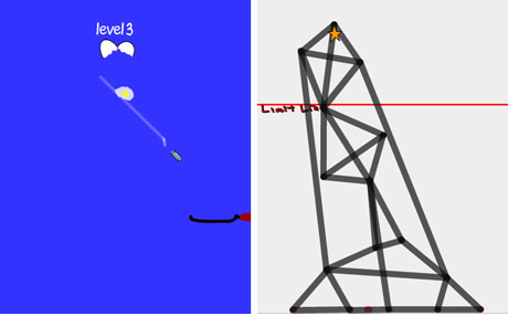 Screenshot of a couple of simple games