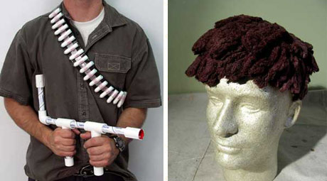 tampon toupee and gun