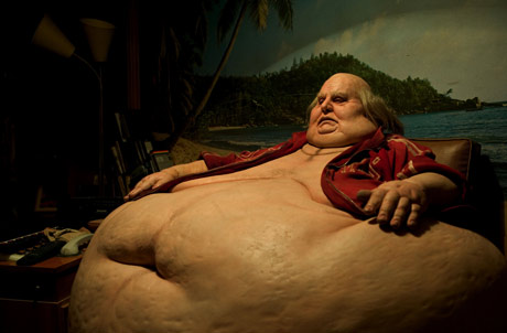 Fat man from Taxidermia film