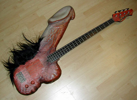 Cock shaped guitar