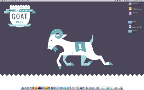 Oxford & cambridge Goat Race illustartion, desktop